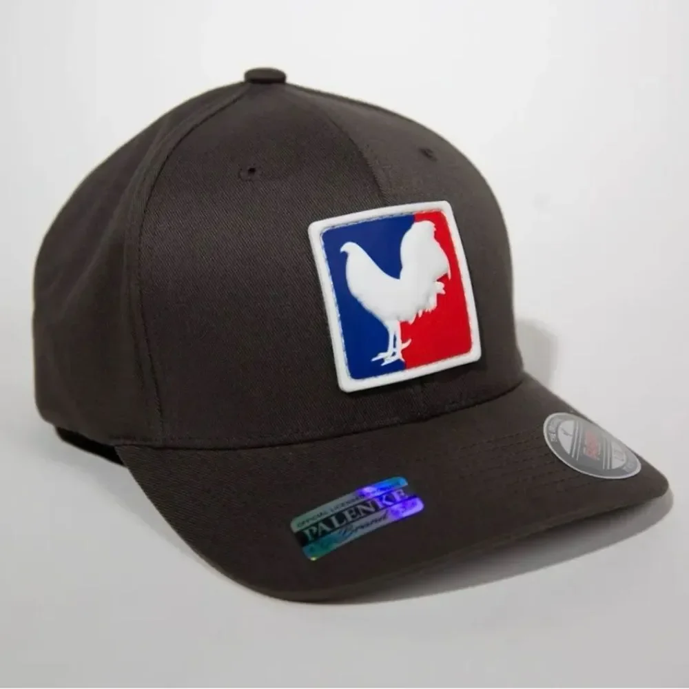 Palenke 3D Square PVC Patch 14 Curved-Bill Flexfit‎ Khaki L/XL NWT